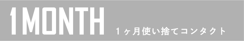 1 MONTH 1ヶ月使い捨てコンタクト