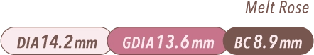 DIA14.2mm GDIA13.6mm BC8.9mm